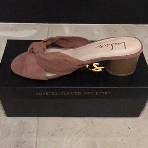 NEW Lulus Suede Knotted Open Toe Sandals 5.5